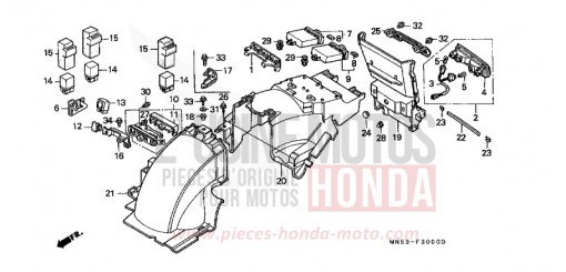 KOTFLUEGEL, HINTEN GL1500L de 1990